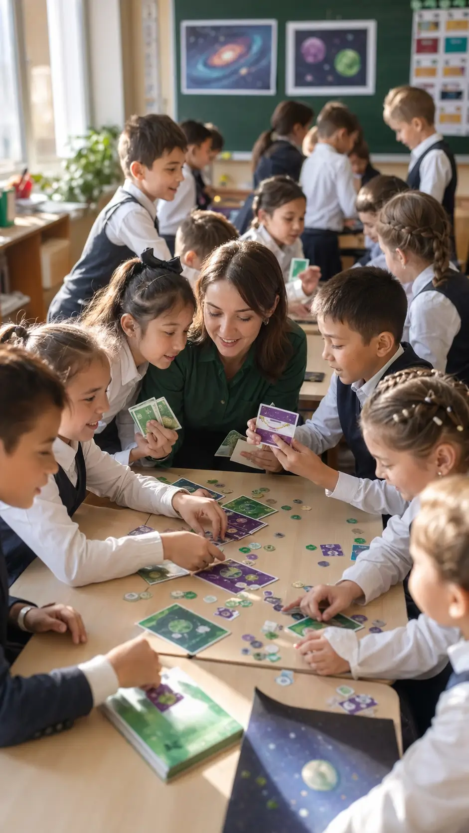 Дети играют в образовательный квест История Навыков